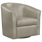 Orleans Furniture - Coaster - Turner Upholstered Barrel Back Swivel Chair Champagne - 902726
